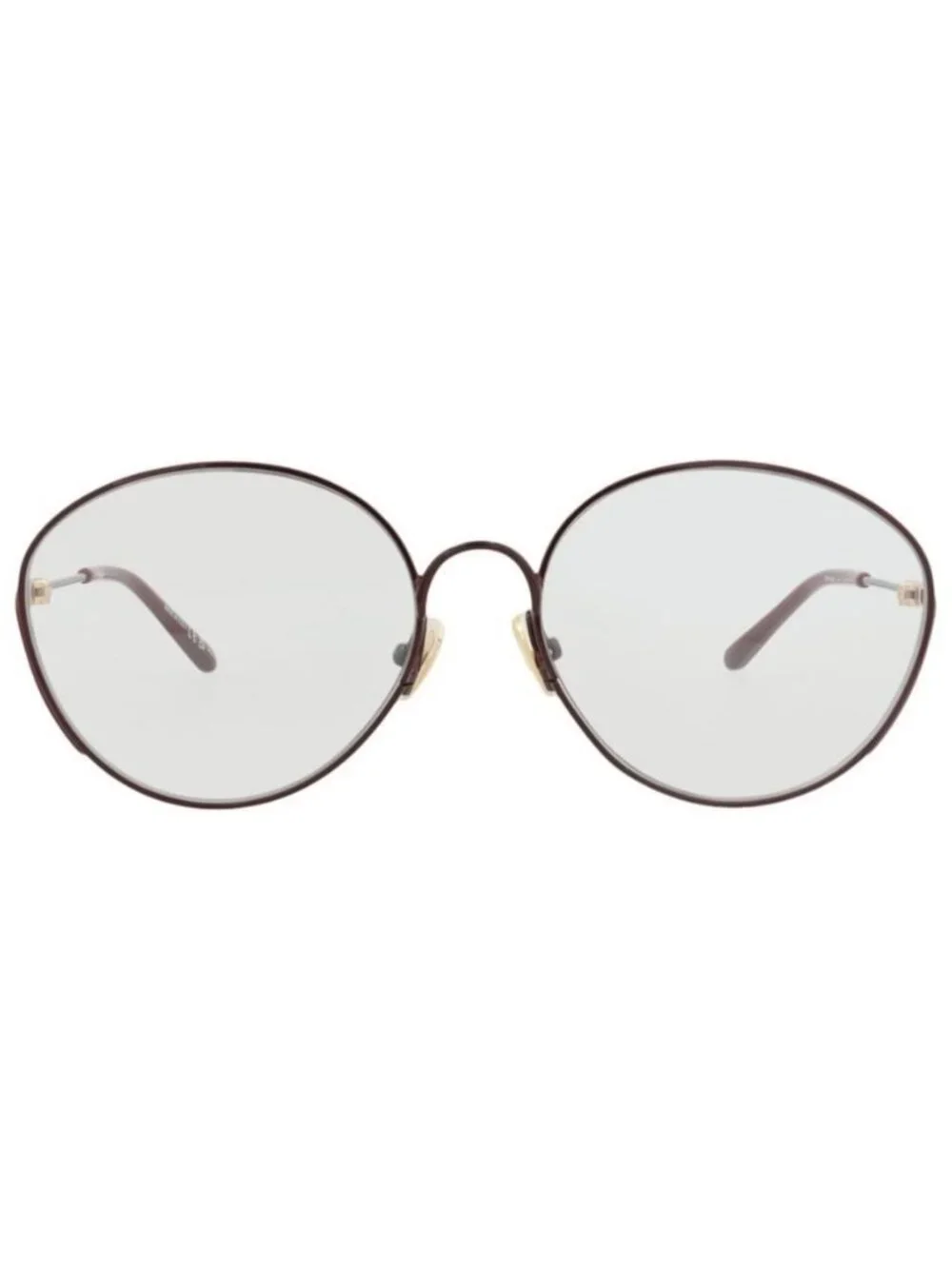 New Chloé Womens Cat Eye Burgundy Burgundy Transparent Fashion Designer Eyeglass